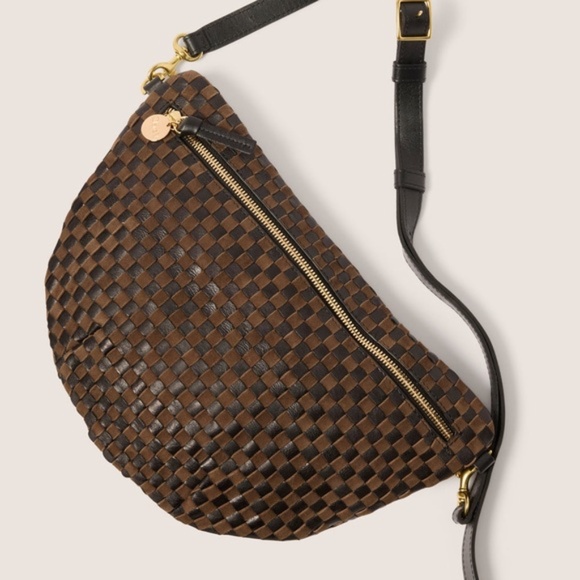 Clare V Grande Fanny Black and Brown Checkered - Picture 3 of 10